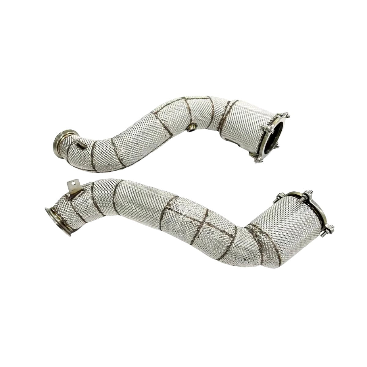 Catted / Catless Performance Downpipes with Heat Shields - McLaren 720S