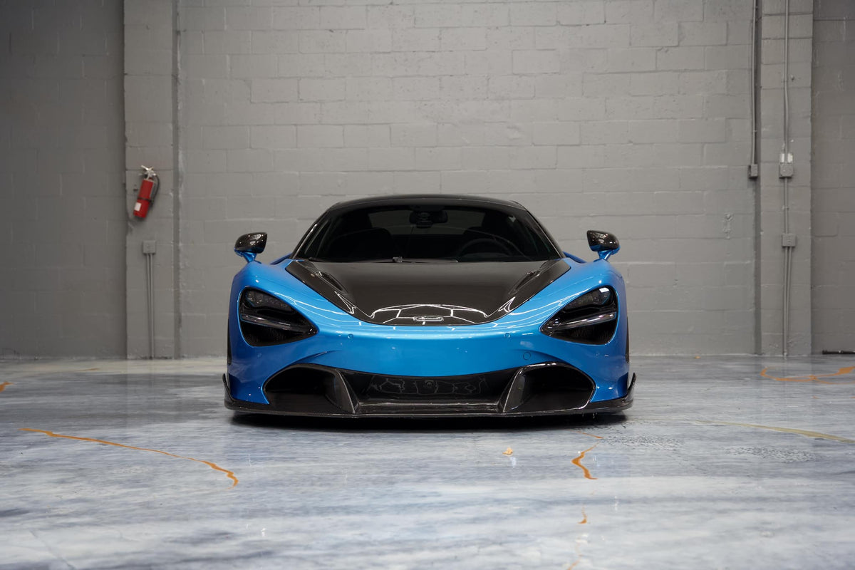 V Style Dry Prepreg Carbon Fiber Front Lip - McLaren 720S