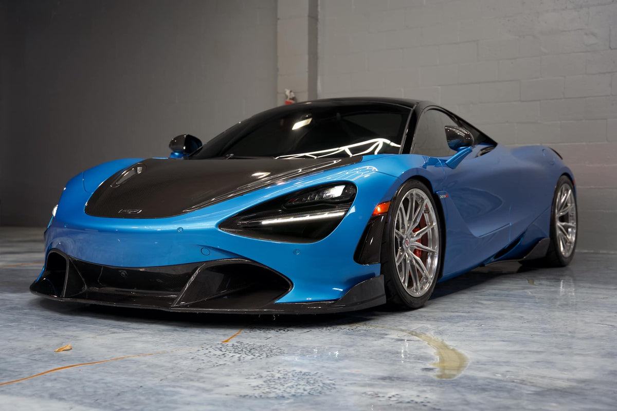 V Style Dry Prepreg Carbon Fiber Front Lip - McLaren 720S