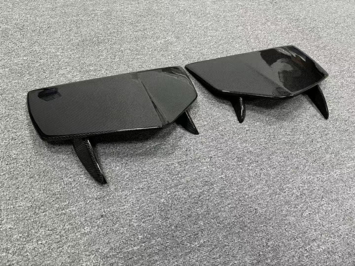 2x2 Twill Carbon Fiber Rear Canard Flaps - McLaren 720S