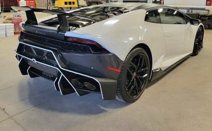Carbon Fiber Perf Style Rear Wing w/ base - Lamborghini Huracan
