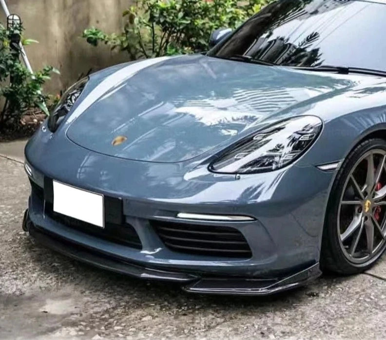 Carbon Fiber Front Lip - Porsche 718 Cayman / Boxster 2016-2023