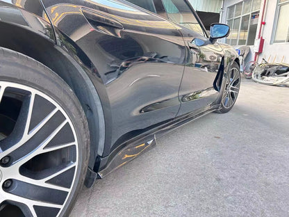 Carbon Fiber M Style Side Skirts - Porsche Taycan 2020+