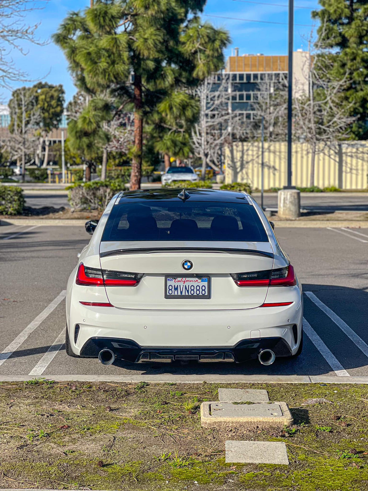 MP Style Carbon Fiber Trunk Spoiler – BMW G80 M3 & G20 3 Series (2019+)