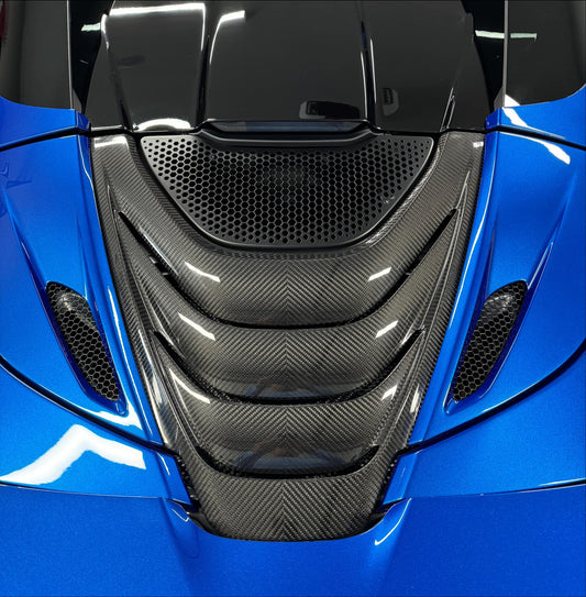 Dry Carbon Fiber Rear Engine Cover - McLaren 720S Spider (2019–2023)