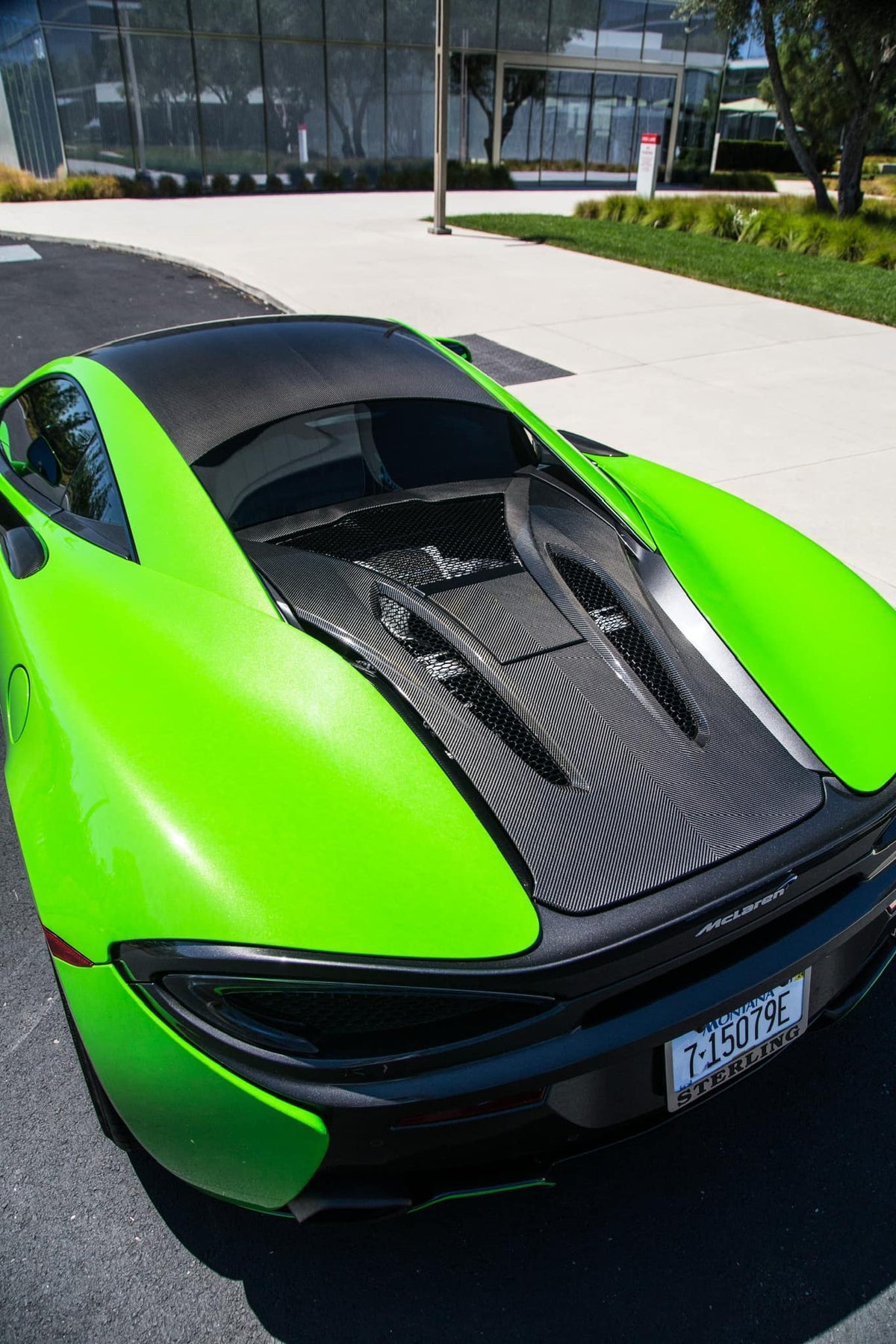 Carbon Fiber Rear Engine Decklid Cover - McLaren 540C / 570S / 570GT