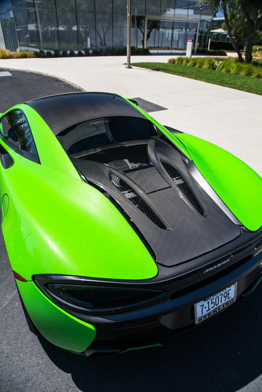 Carbon Fiber Rear Engine Decklid Cover - McLaren 540C / 570S / 570GT