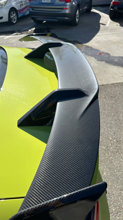 MP Style Carbon Fiber Flow-Through Rear Spoiler Wing – BMW G80 M3 & G82/G83 M4 (2020+)