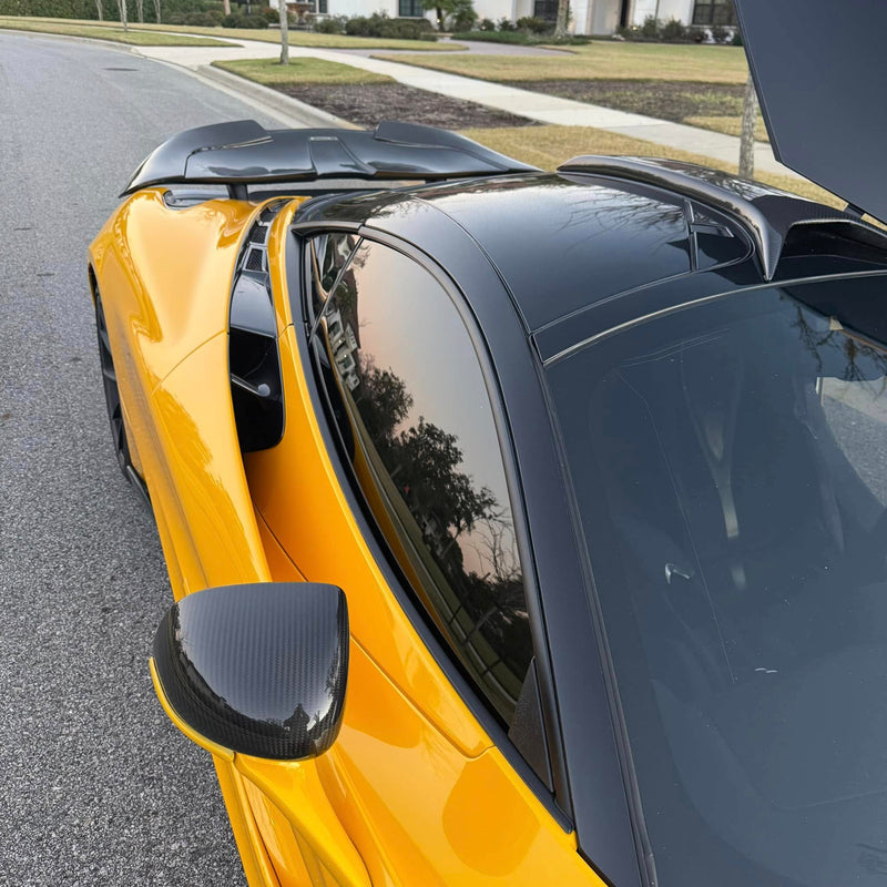 Dry Carbon Fiber Side Mirror Cover Caps - McLaren 540C / 570S / 650S / 675LT / 720S / GT