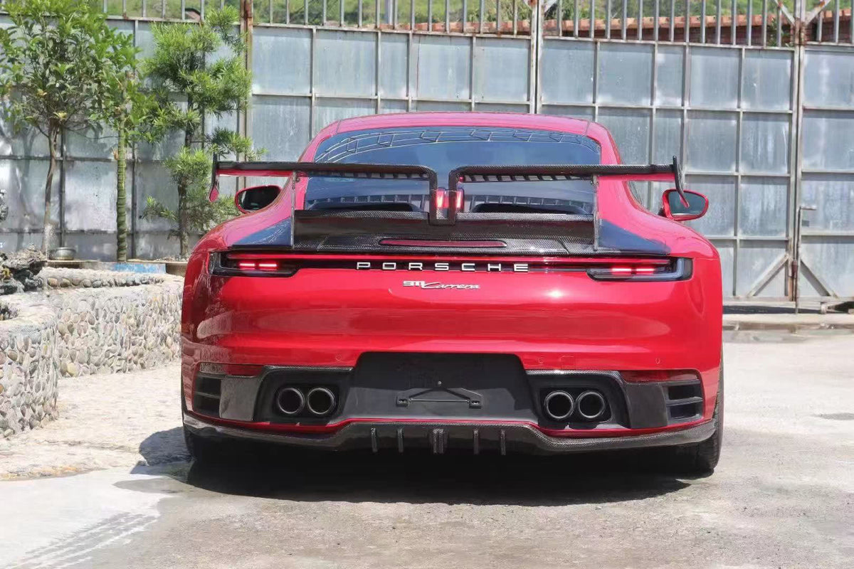 Prepreg Carbon Fiber Techart Style Aerodynamic Body Kit - Porsche 911 992 Carrera