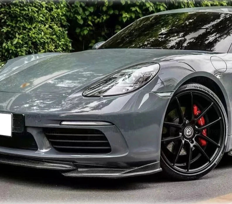Carbon Fiber Front Lip - Porsche 718 Cayman / Boxster 2016-2023