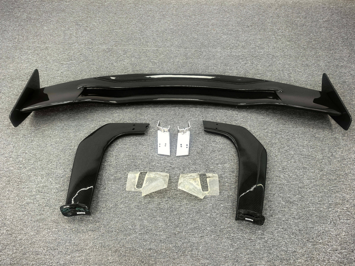 Prepreg Carbon Fiber Chassis Mount Vented Rear Wing - McLaren 720S / 765LT