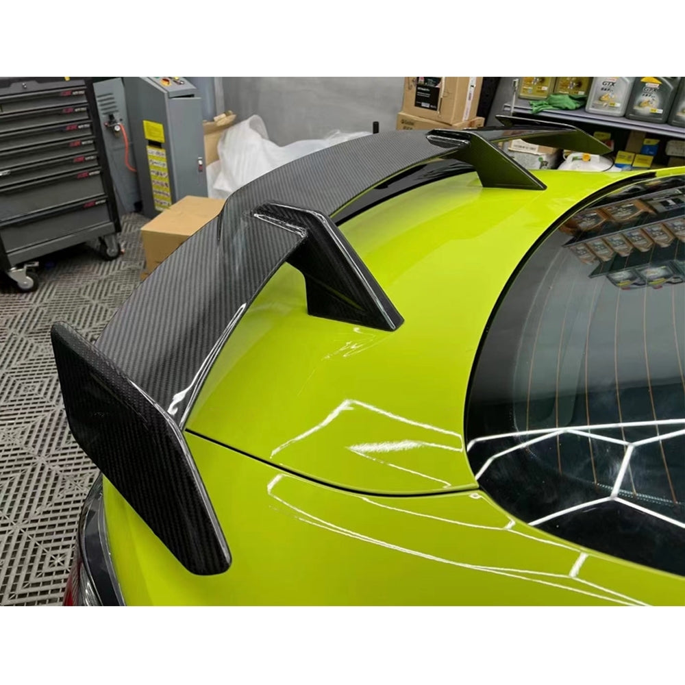 MP Style Carbon Fiber Flow-Through Rear Spoiler Wing – BMW G80 M3 & G82/G83 M4 (2020+)