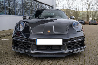 Prepreg Carbon Fiber Sporty Front Splitter Lip - Porsche 911 992 Turbo S 2019-2021