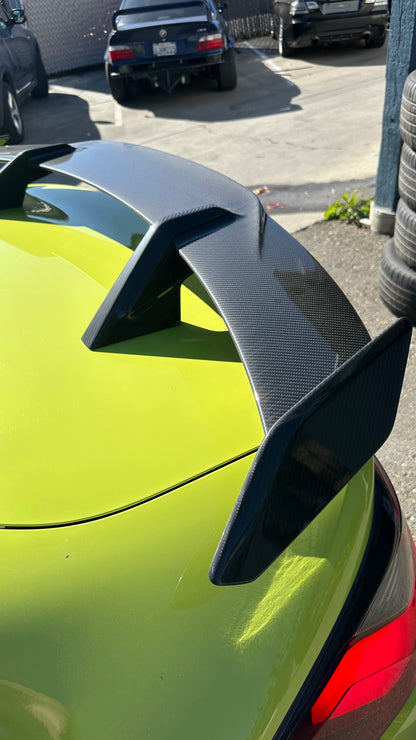MP Style Carbon Fiber Flow-Through Rear Spoiler Wing – BMW G80 M3 & G82/G83 M4 (2020+)
