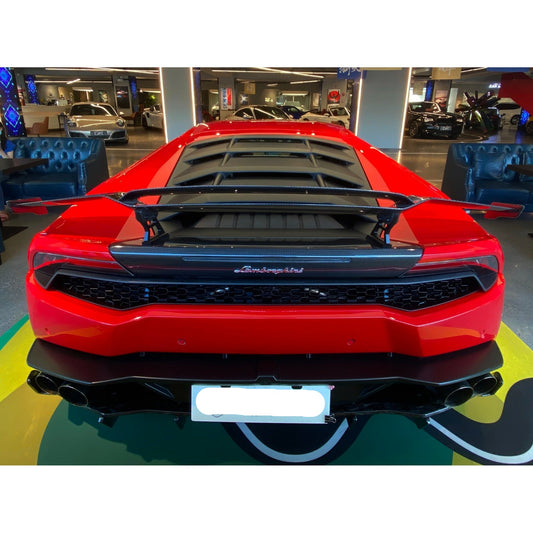 Carbon Fiber Vented Rear Wing w/ base - Lamborghini Huracan