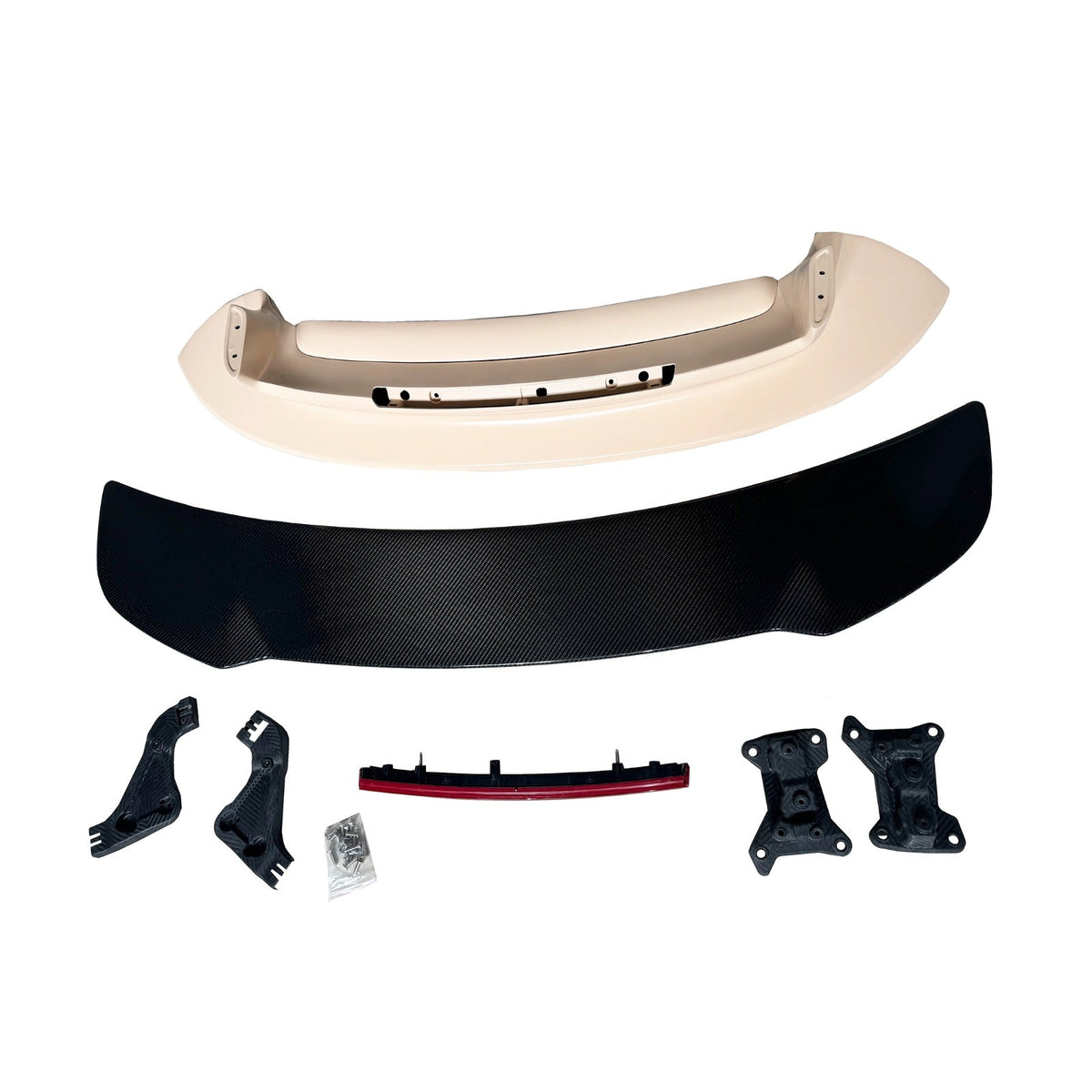 Prepreg Carbon Fiber Rear Wing with FRP Base - Porsche 911 992.1 / 992.2 Carrera Coupe 2020+