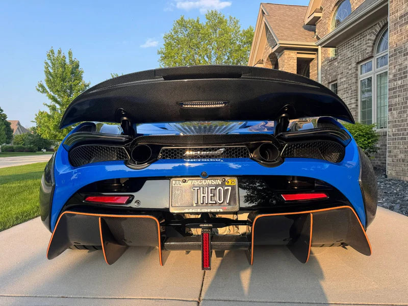 Carbon Fiber Rear Diffuser with Integrated LED - McLaren 720S 2017-2022