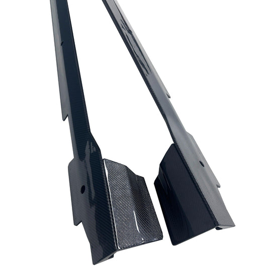 Carbon Fiber RZ Style Side Skirts - Porsche Taycan J1 2018-2023