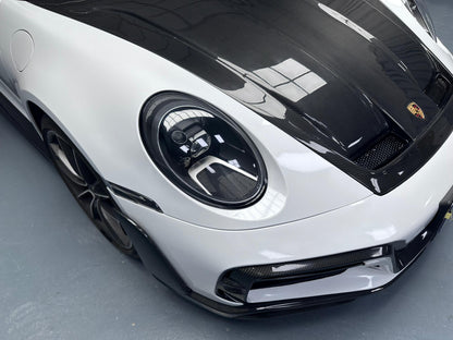 Prepreg Carbon Fiber TEC Style Front Hood Bonnet - Porsche 911 992 Carrera 2020-2024