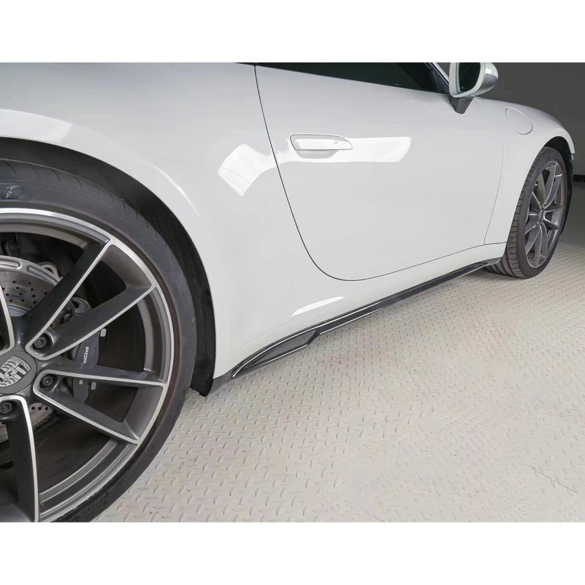 Dry Carbon Fiber V2 Side Skirts - Porsche 911 992 Carrera / Targa 2020-2025