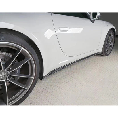 Dry Carbon Fiber V2 Side Skirts - Porsche 911 992 Carrera / Targa 2020-2025
