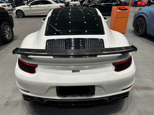 Carbon Fiber Rear Wing - Porsche 911 991 Turbo S 2012-2018