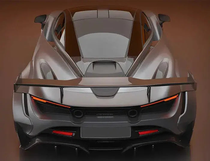 Dry Carbon Fiber Performance GT Rear Wing Spoiler with Base Panel - McLaren 720S