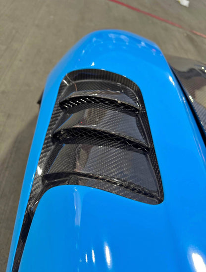 RS V2 Style Carbon Fiber Front Fender Set - Porsche 718 Cayman Boxster 2017-2024