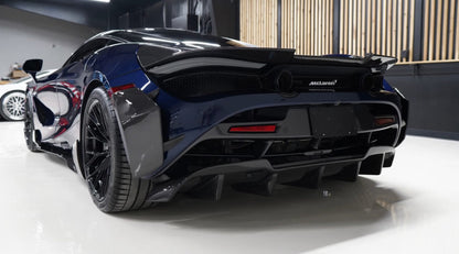 2x2 Twill Carbon Fiber Rear Canard Flaps - McLaren 720S