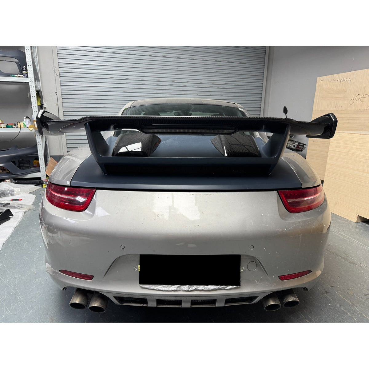 GT3 Style Carbon Fiber Rear Wing - Porsche 911 991.1 Carrera 2012-2016