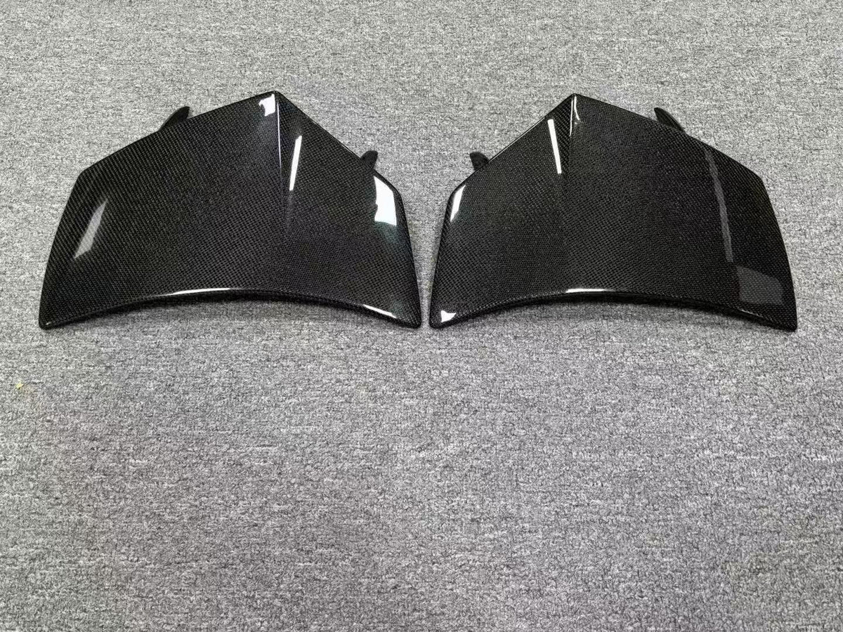 2x2 Twill Carbon Fiber Rear Canard Flaps - McLaren 720S