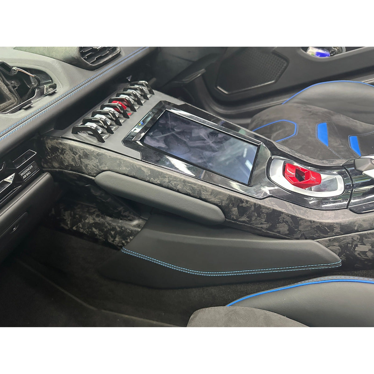 Dry Carbon Fiber Full complete Interior Trim Set V3 (16pc) - Lamborghini Huracan