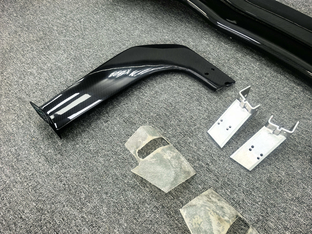 Prepreg Carbon Fiber Chassis Mount Vented Rear Wing - McLaren 720S / 765LT
