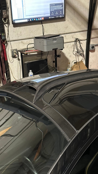 Novi Style Dry Carbon Fiber Roof Air Intake Scoop - McLaren 720S Coupe