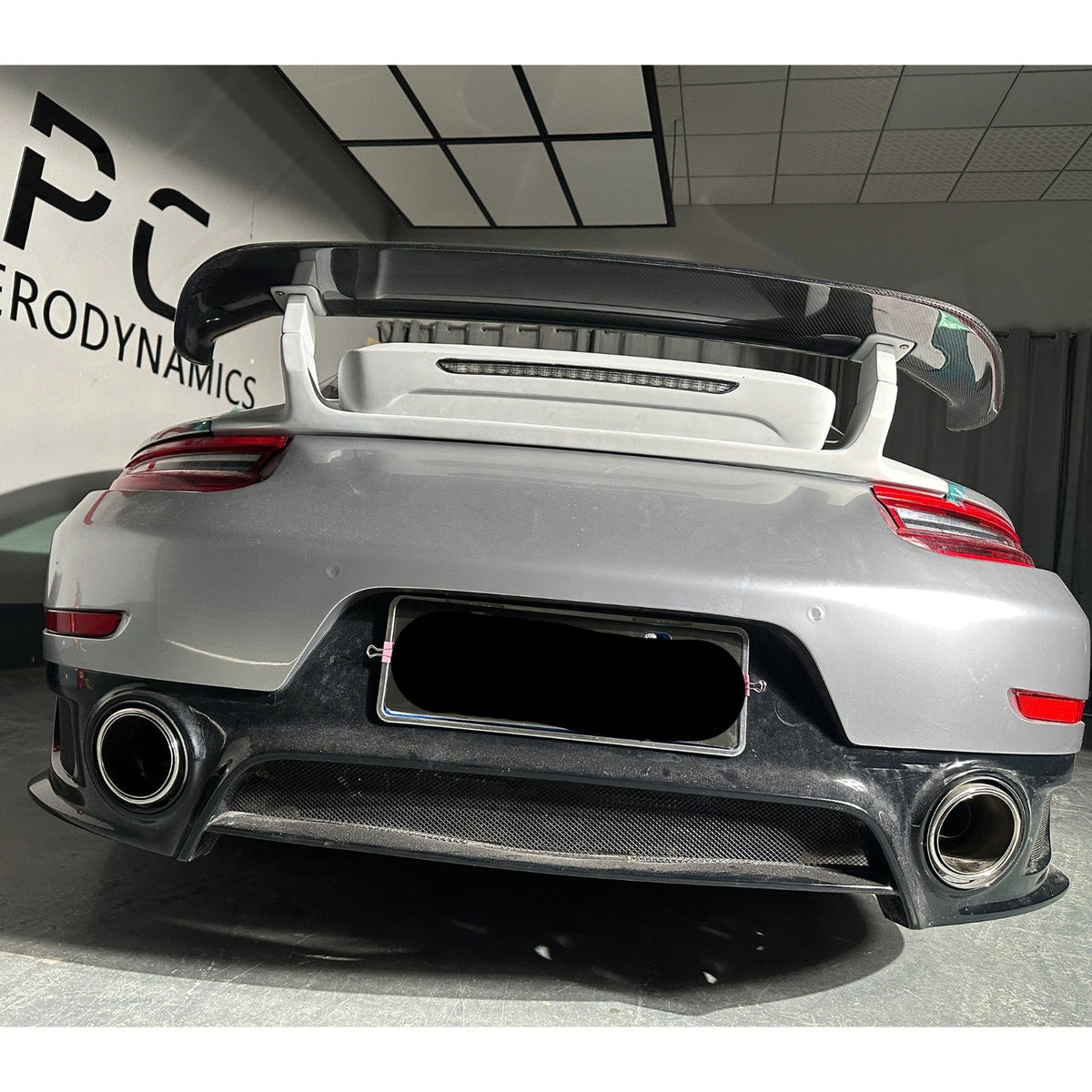 Prepreg Carbon Fiber T-Style Wing W/Base - Porsche 911 991.2 2016-2018