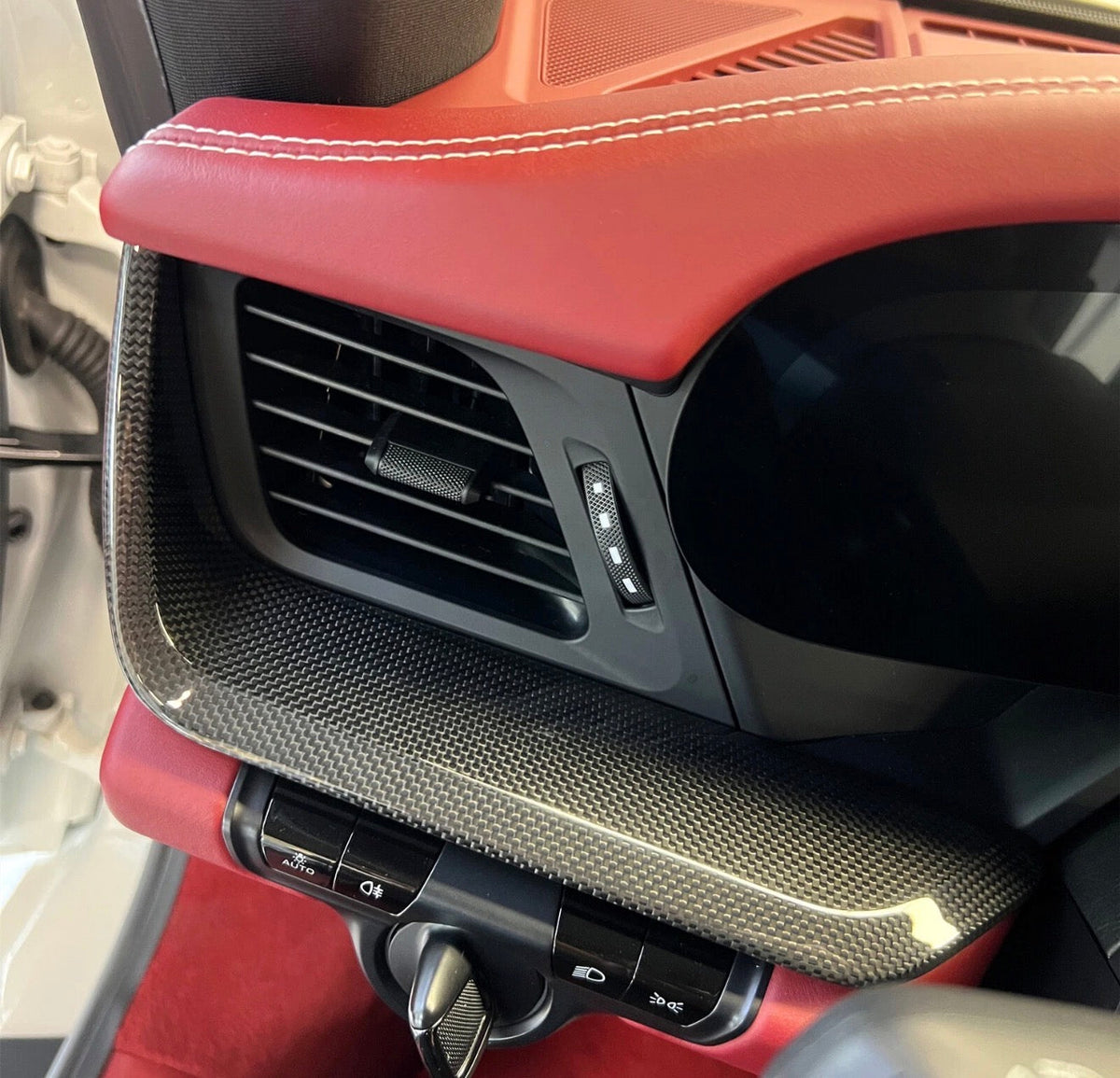 Carbon Fiber Driver Dashboard Trim Cover - Porsche 911 992 Carrera 4S GTS 2020-2024