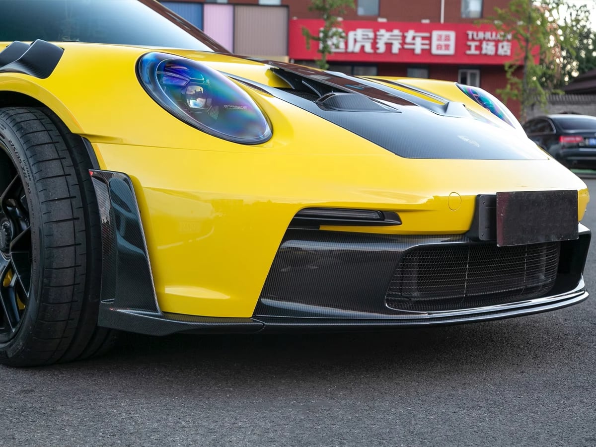 Carbon Fiber Upper Front Bumper Trim Lip - Porsche 992 GT3 RS