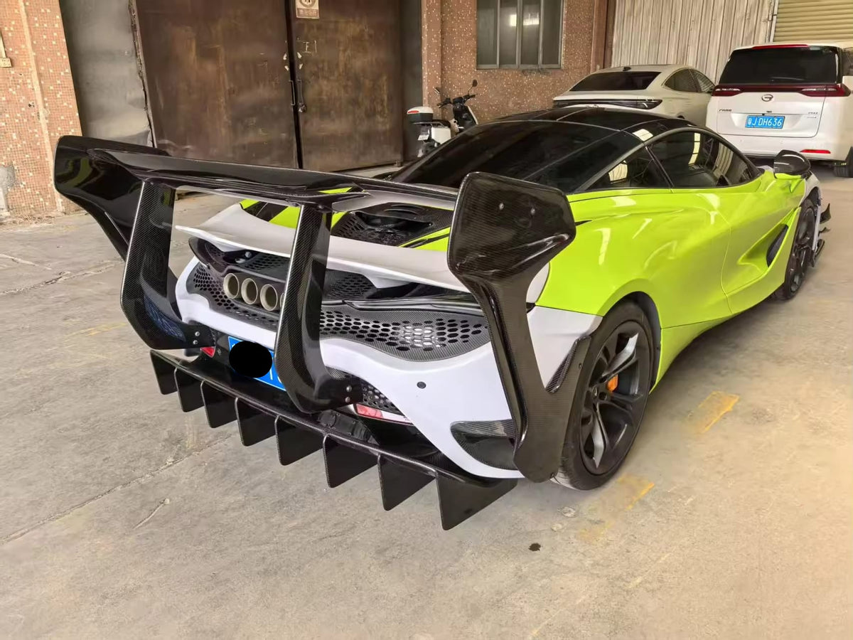 Prepreg Carbon Fiber Track Rear Wing Spoiler - McLaren 720S