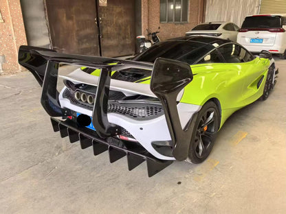 Prepreg Carbon Fiber Track Rear Wing Spoiler - McLaren 720S