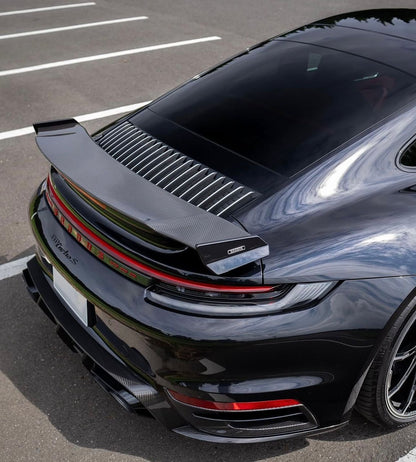 Prepreg Carbon Fiber Top Wing V2 - Porsche 911 992 Turbo S