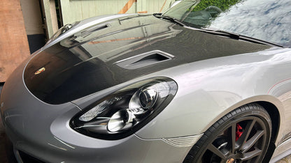 Dry Carbon Fiber GT4 RS Style Hood Bonnet - Porsche 718 Boxster Cayman GT4 GT4 RS 2016-2023