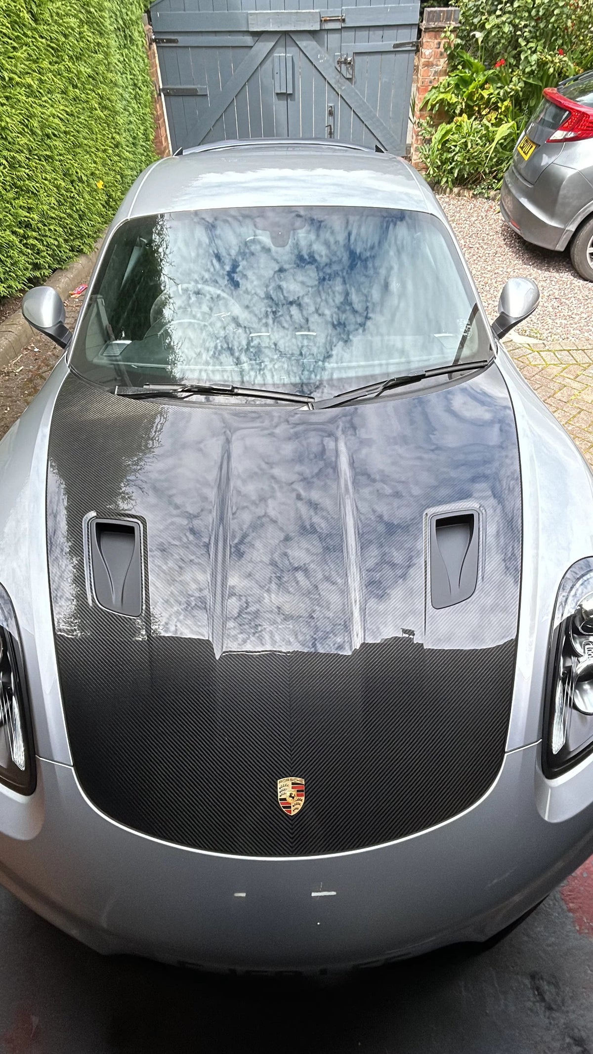 Dry Carbon Fiber GT4 RS Style Hood Bonnet - Porsche 718 Boxster Cayman GT4 GT4 RS 2016-2023