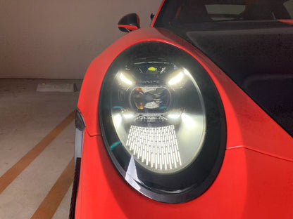 992 Matrix Style LED Headlights V2 - Porsche 911 991.1 / 991.2 2012-2019