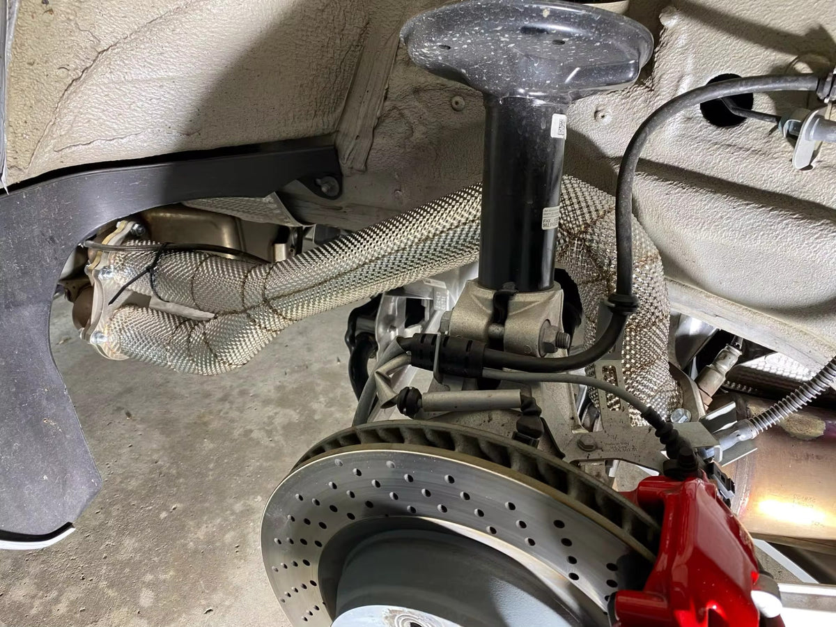 Performance Race High-Flow Catted Downpipes w/ Heatshield - Porsche 718 GT4 GTS 4.0 Spyder 2020-2024