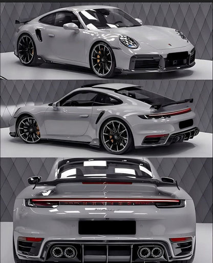 Prepreg Carbon Fiber Top Wing V2 - Porsche 911 992 Turbo S
