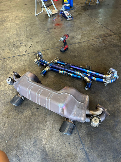 Titanium Valved Catback Exhaust System - Porsche 718 Cayman GT4 2020-2023