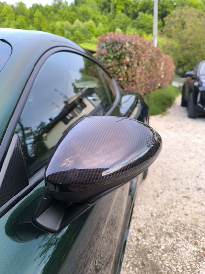 Dry Carbon Fiber Mirror Caps - Porsche 718 Cayman / Boxster 2016-2025