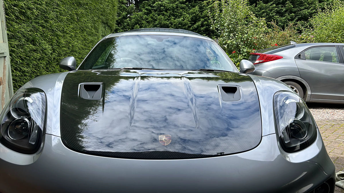 Dry Carbon Fiber GT4 RS Style Hood Bonnet - Porsche 718 Boxster Cayman GT4 GT4 RS 2016-2023