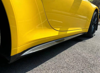 GT3 Style Carbon Fiber Side Skirt Replacement - Porsche 911 992 2019-2024